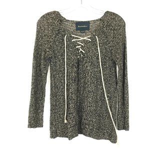 😀 3 for $20 Lovemarks Marled Tie Front Sweater